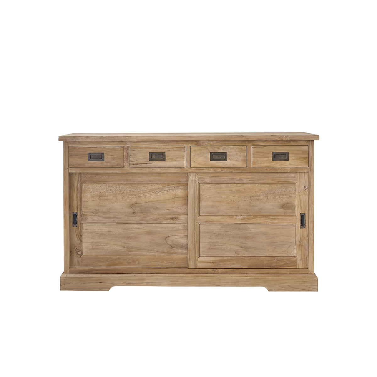 Berah Getah Boston buffet teck 150 cm portes coulissantes