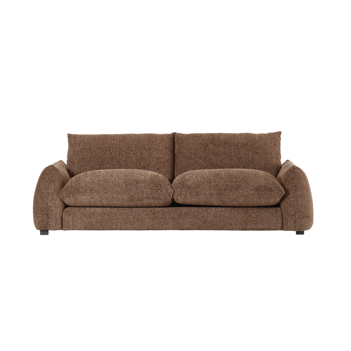 Berah Getah Jacques canapé 3 places chenille chocolat