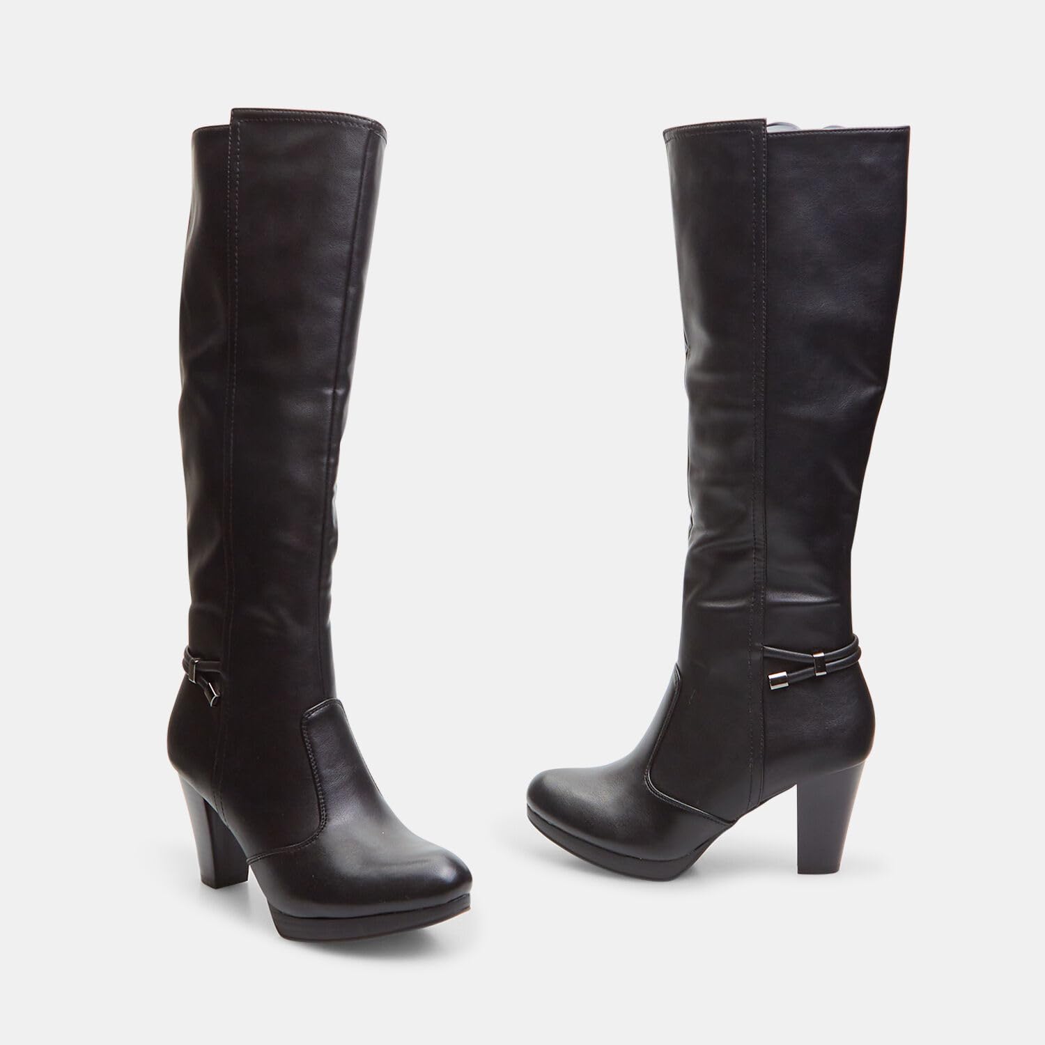 Bata Bottes hautes femme talon large