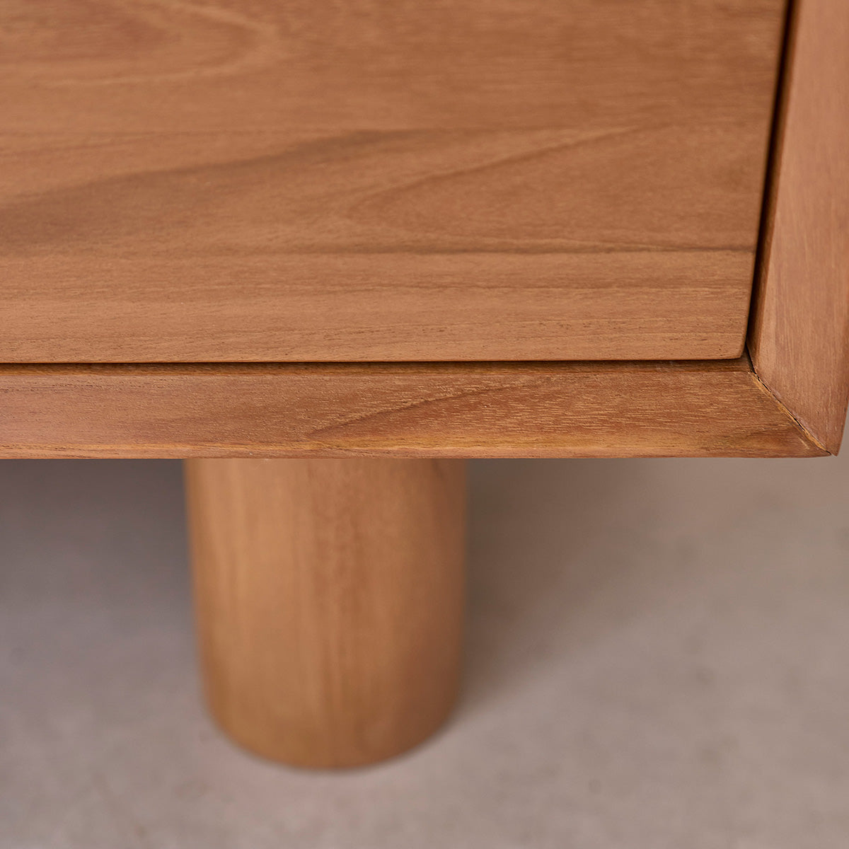 Berah Getah GUSTAVE Commode teck 80 cm 3 tiroirs