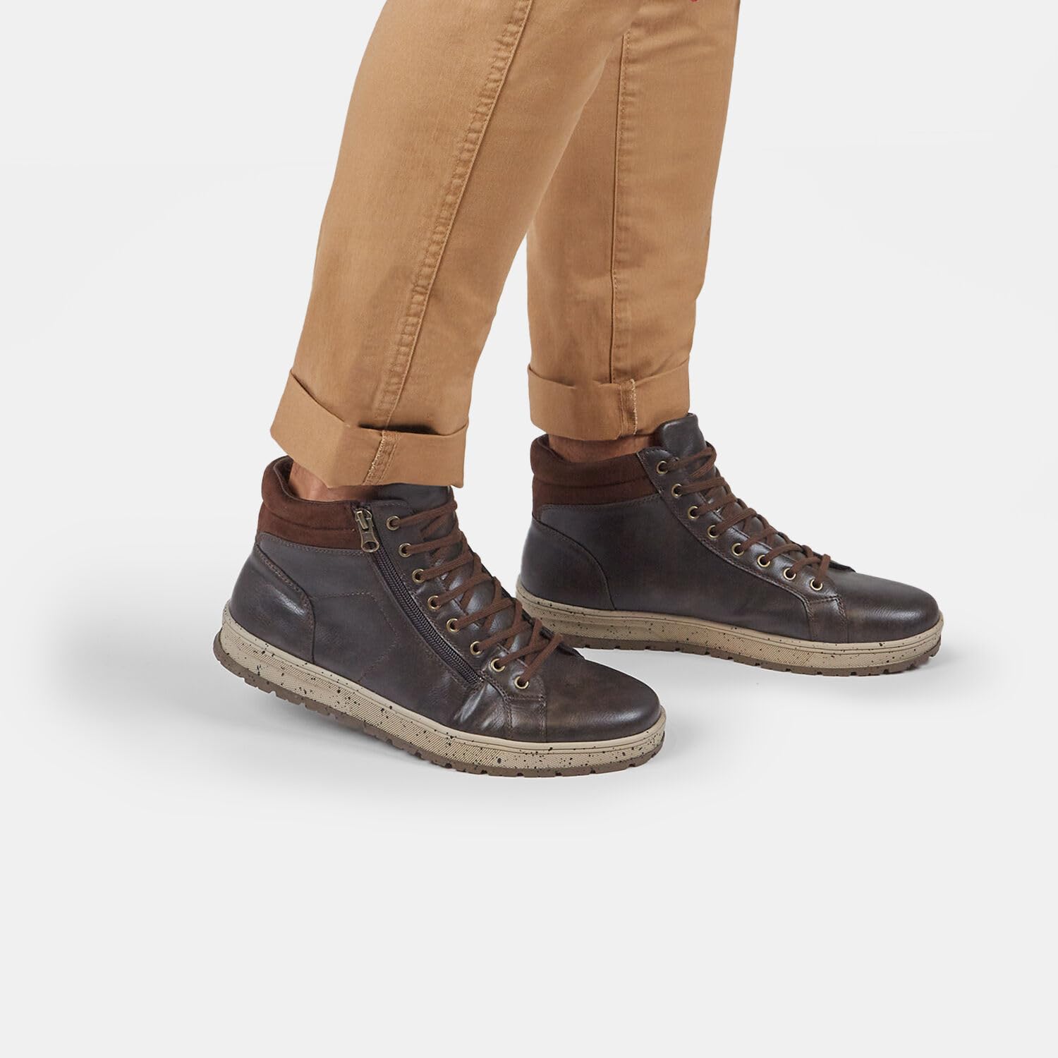 Bata Bottines homme à lacets et zip bottines confort