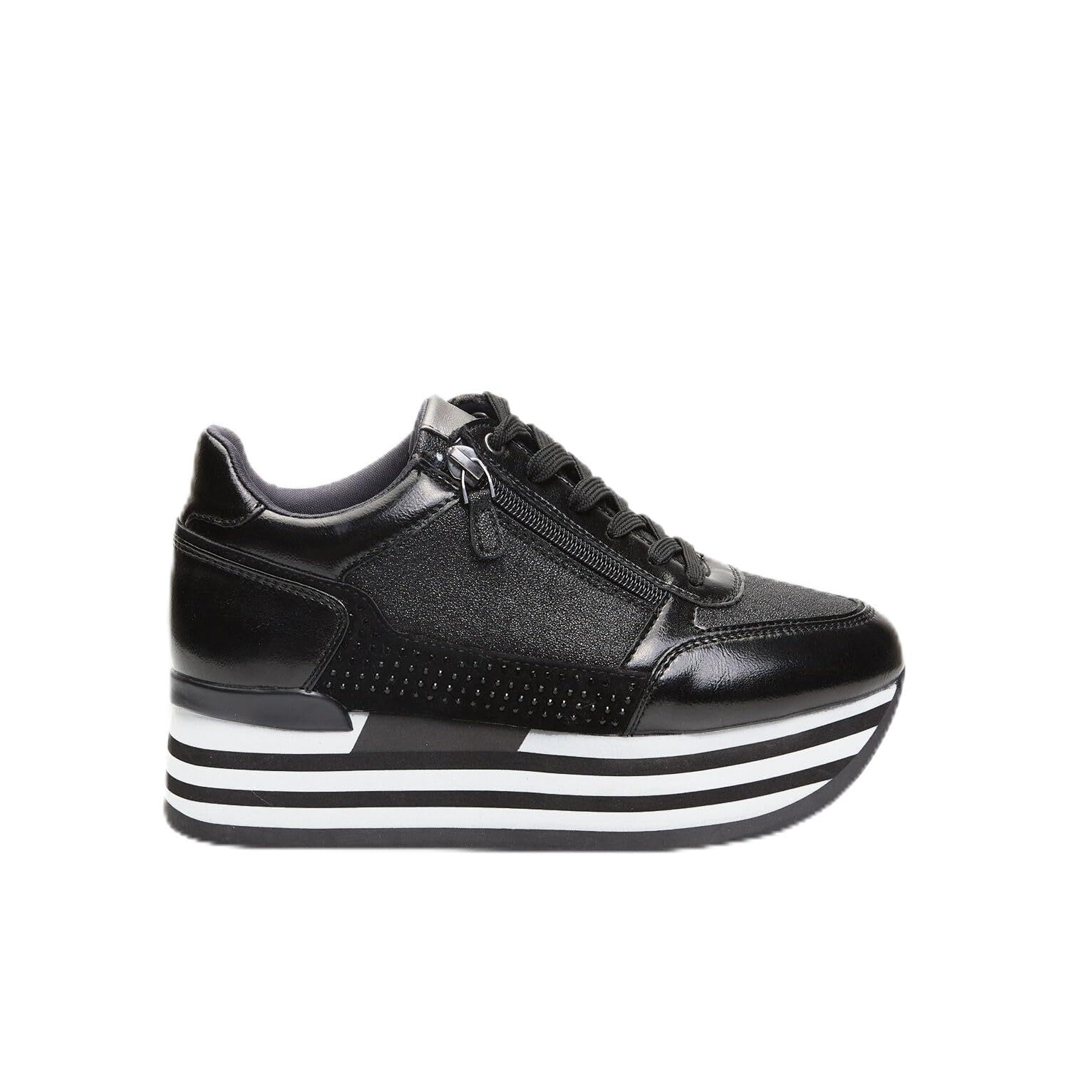 Bata Sneakers Femme plateforme zip baskets compensées