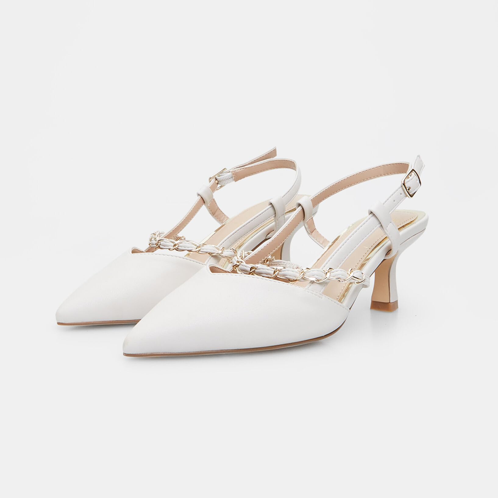 Bata Slingback Femme Talon 6 cm Bride Réglable