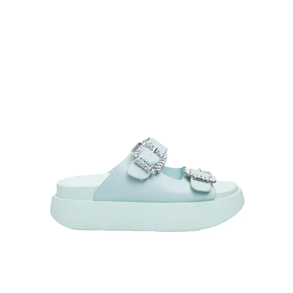 Bata Red Label mules femme plateforme 3 cm bleu