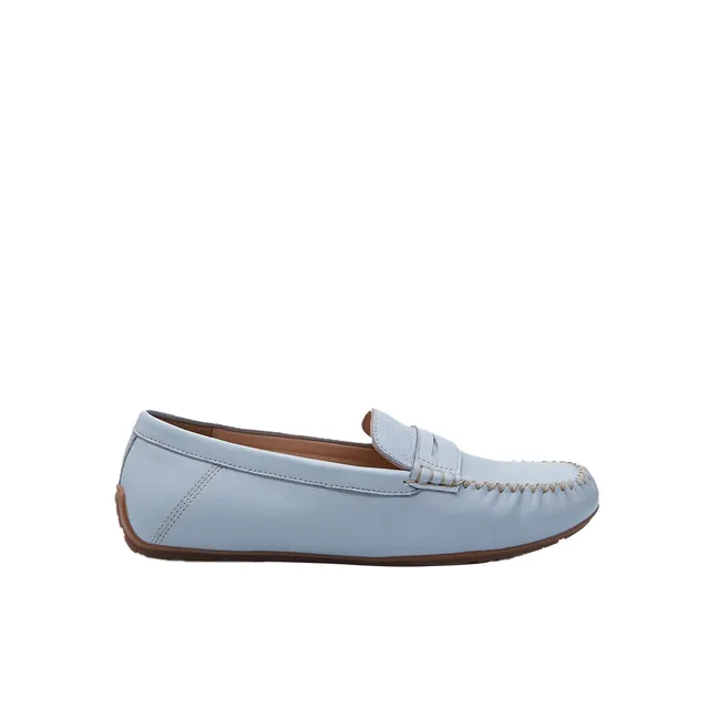 Bata Mocassins Femme Cuir Bleu Confortables