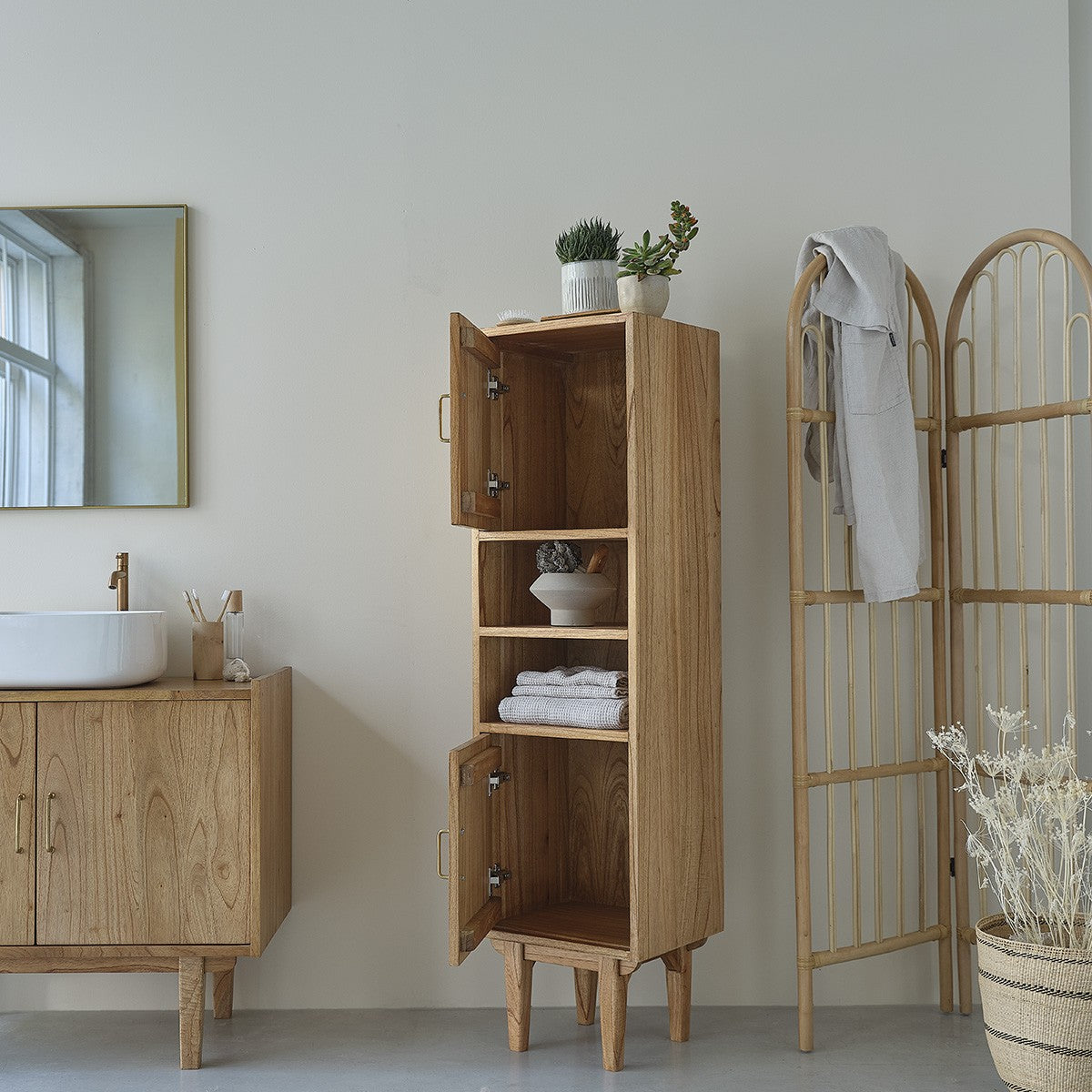 Berah Getah Fifties colonne salle de bain mindi 150 cm vintage