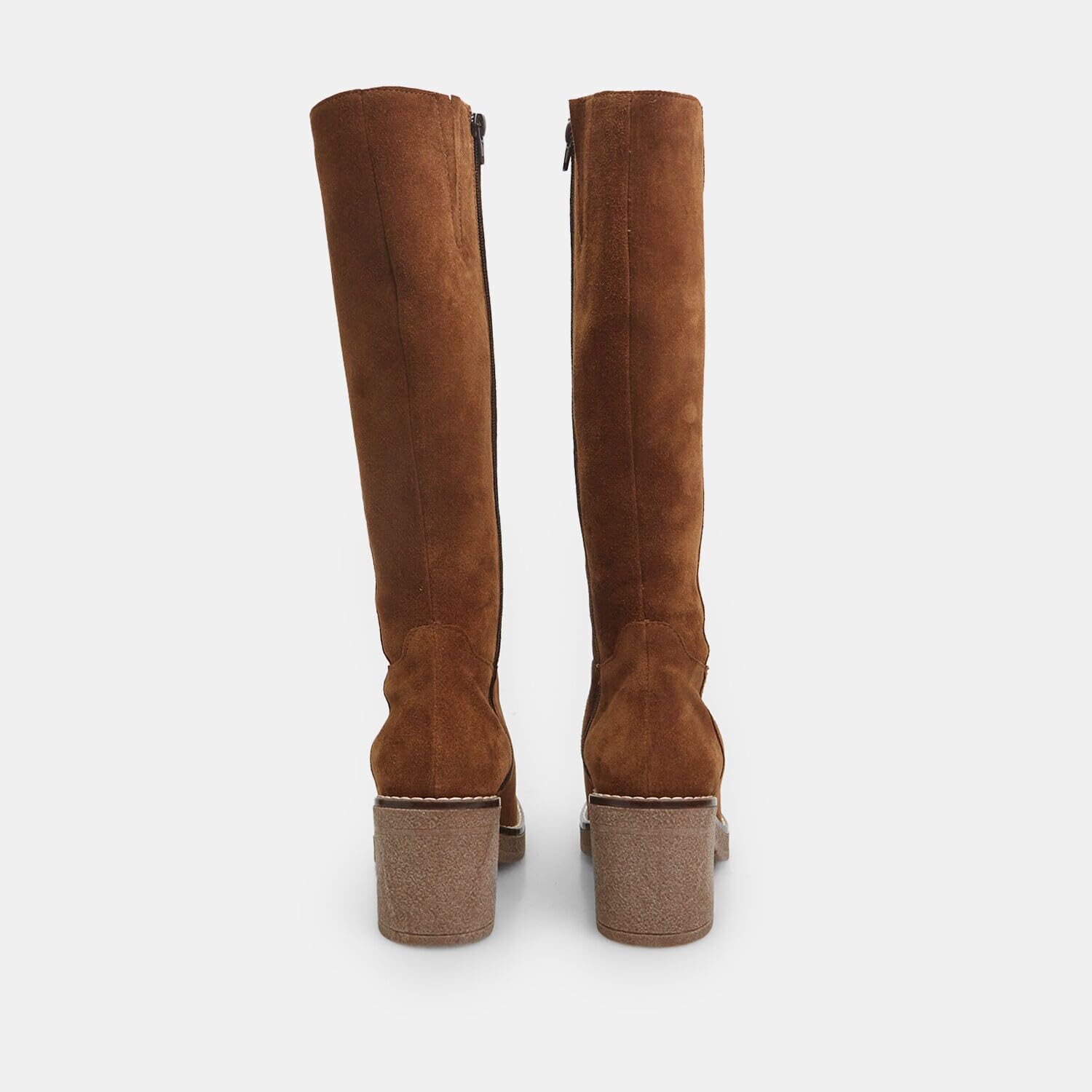 Bata Bottes Femme Cuir Velours Talon 8 cm