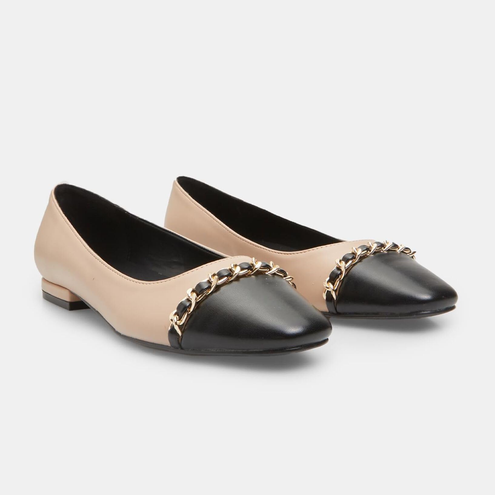 Bata Ballerines Femme à Chaîne Ballerines Noires Antidérapantes