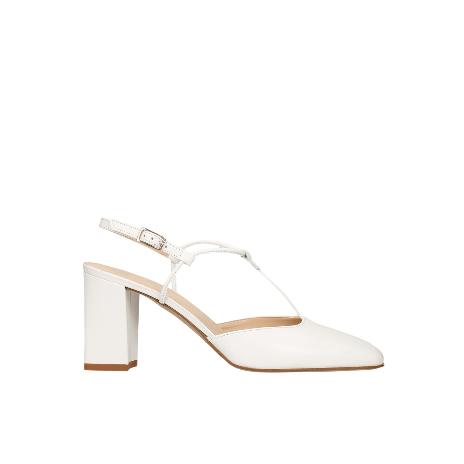 Bata slingback femme cuir à talons