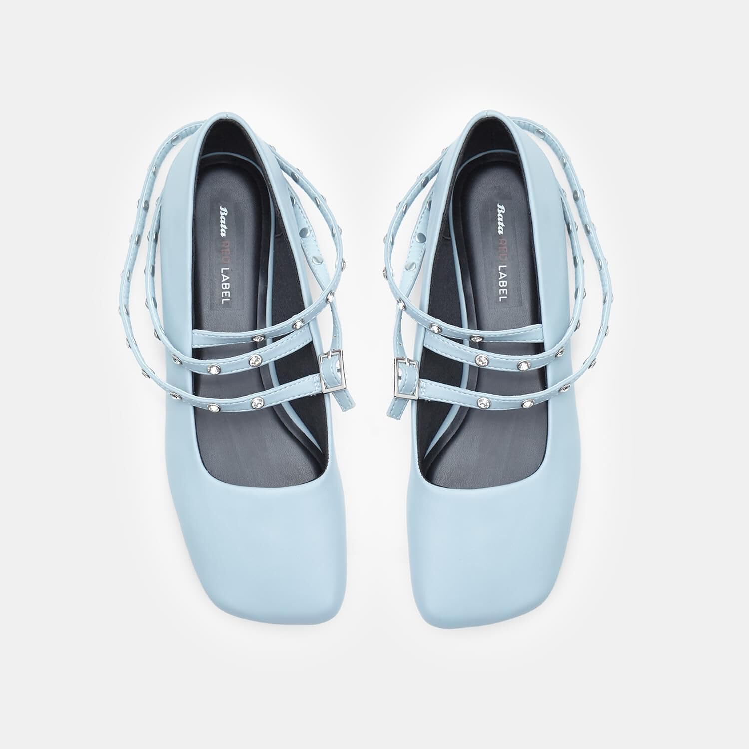 Bata Ballerines Red Label bleue 36 bride cheville