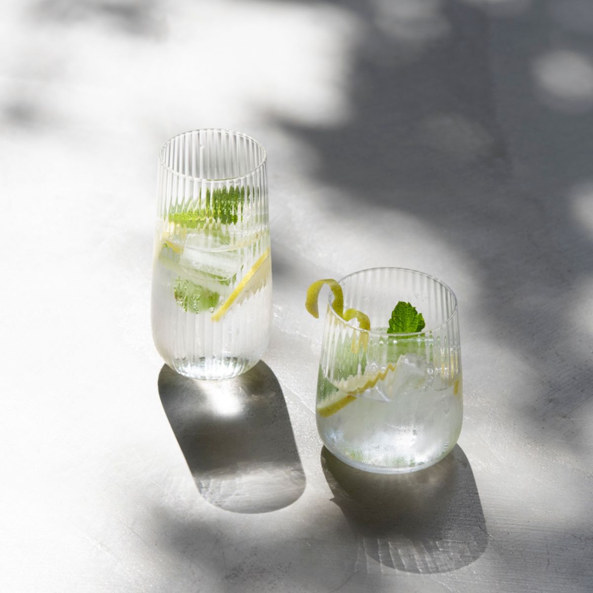 Andrea House Milan set 6 verres verre 450 ml transparents