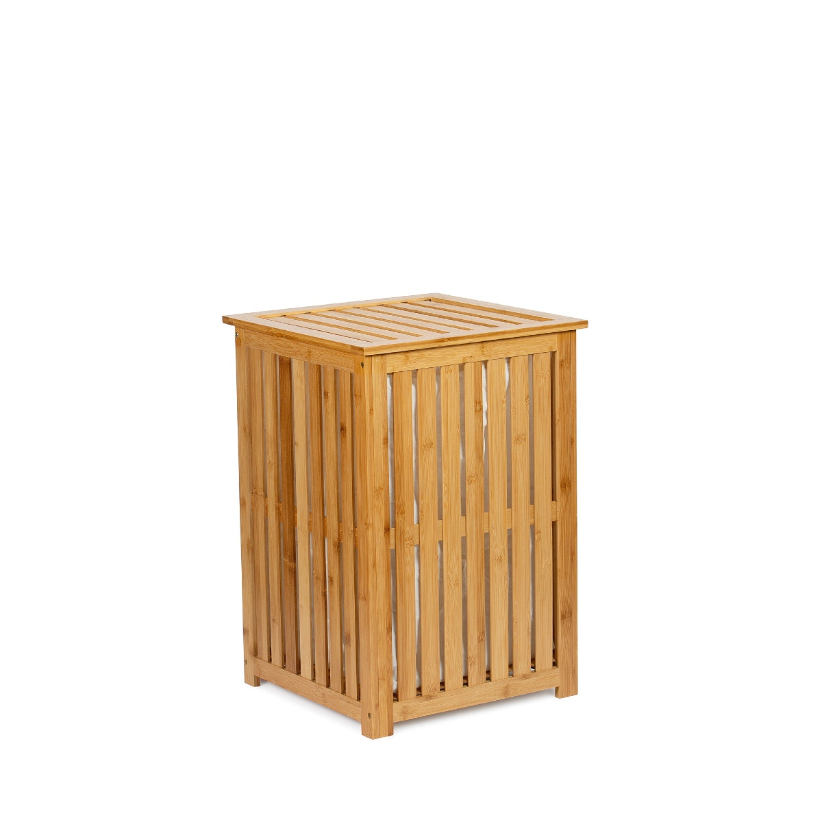 Andrea House Baño panier à linge bambou beige
