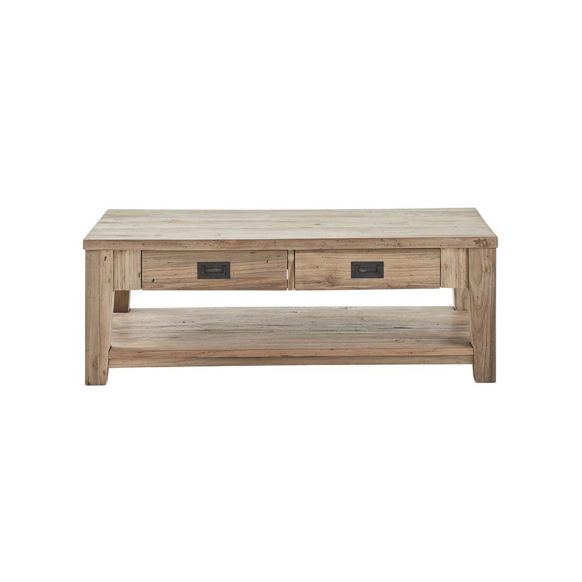 Berah Getah Cargo table basse teck recyclé 120 cm
