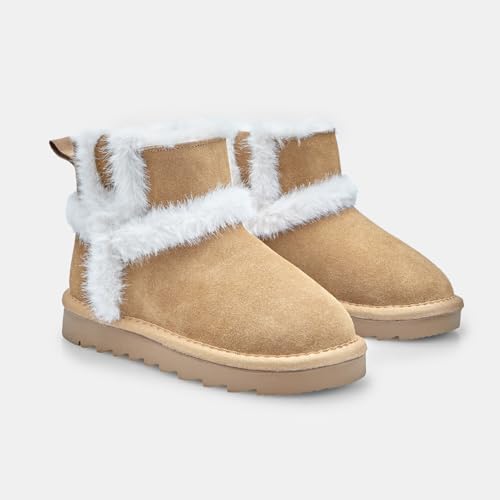 Bata Bottines bottine d'hiver fille en daim à inserts