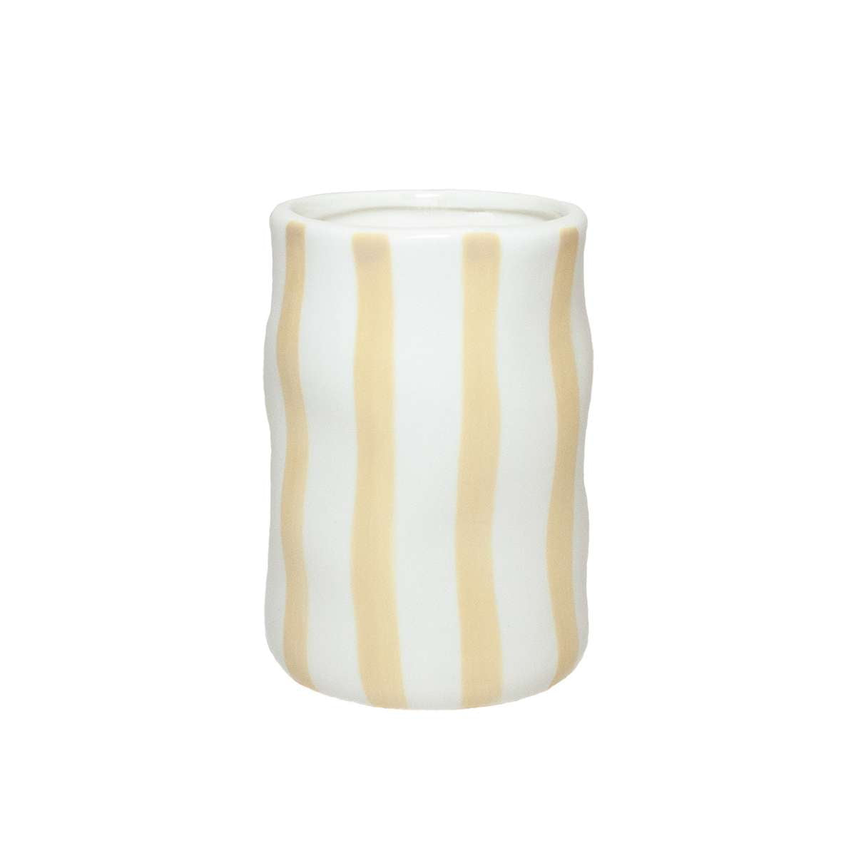 Andrea House Bari gobelet céramique blanc beige porte-brosse