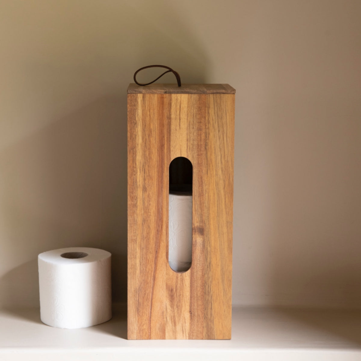 Andrea House Baño porte-rouleau réserve bois