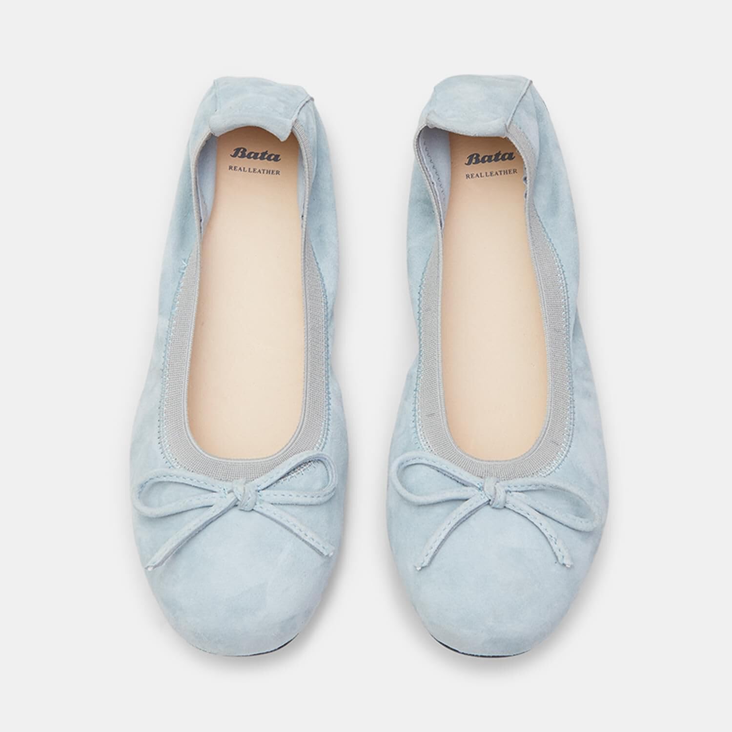 Bata Ballerines Daim Femme Déstructurées Confort Plat