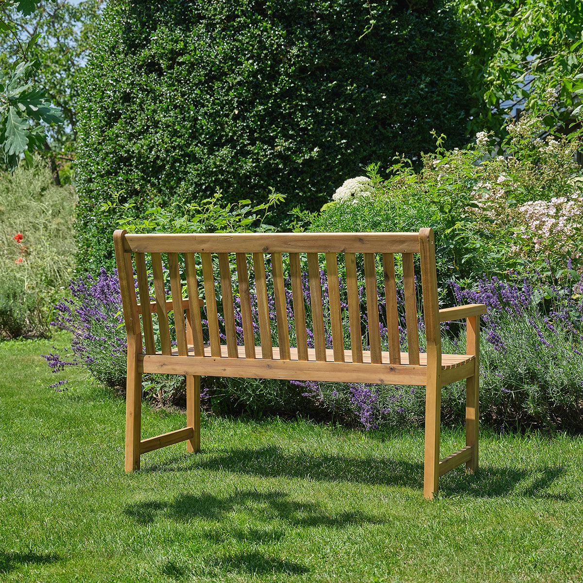 Berah Getah MILOS banc jardin acacia 120 cm 2 places
