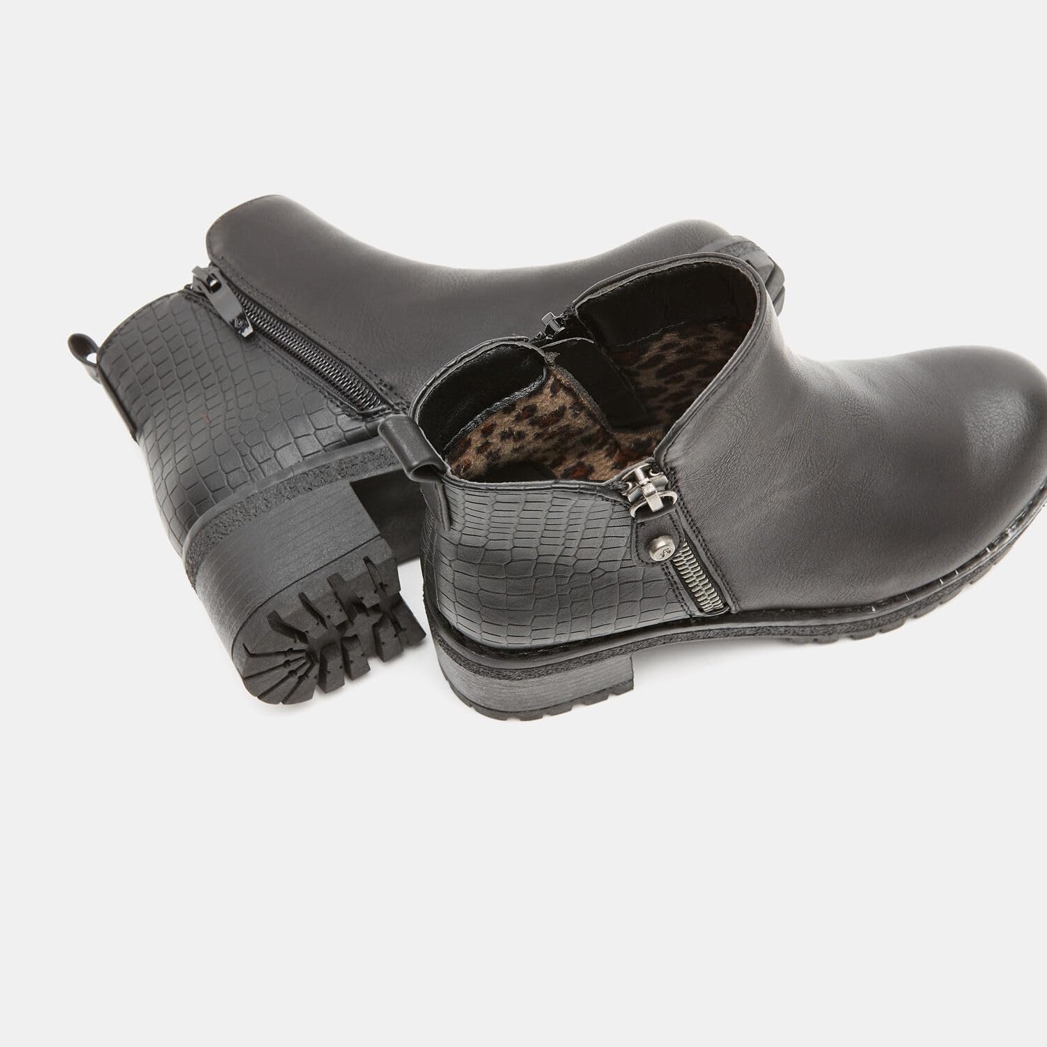 Bata Bottines Fille Simili Cuir 31 EU Zip Python