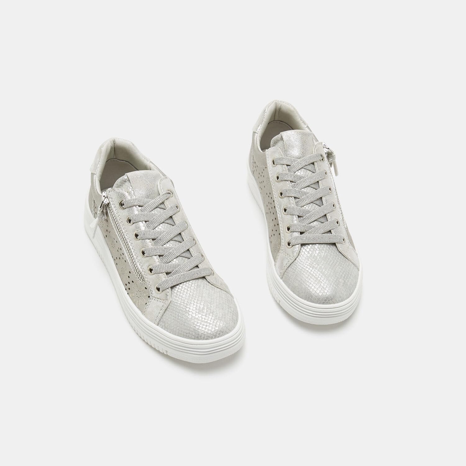 Bata Sneakers femme perforées zip latéral 36 EU