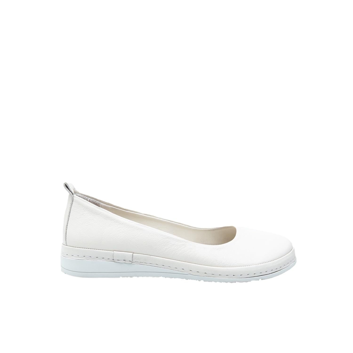 Bata Ballerines Cuir Femme Blanc 36 EU Confort Plat