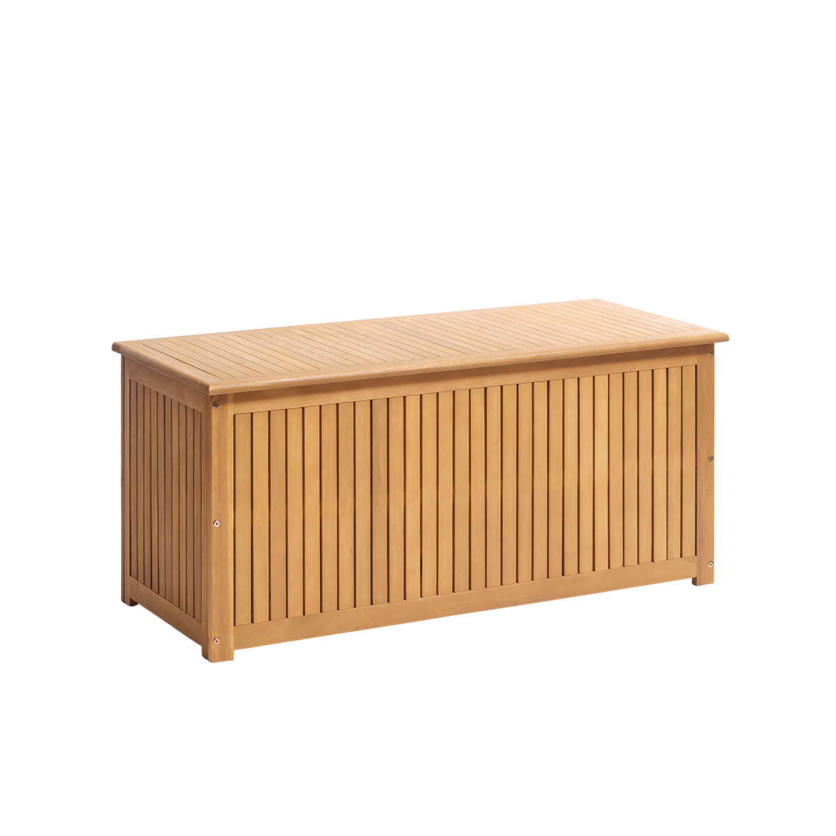 Berah Getah Milos coffre de jardin acacia huilé assise