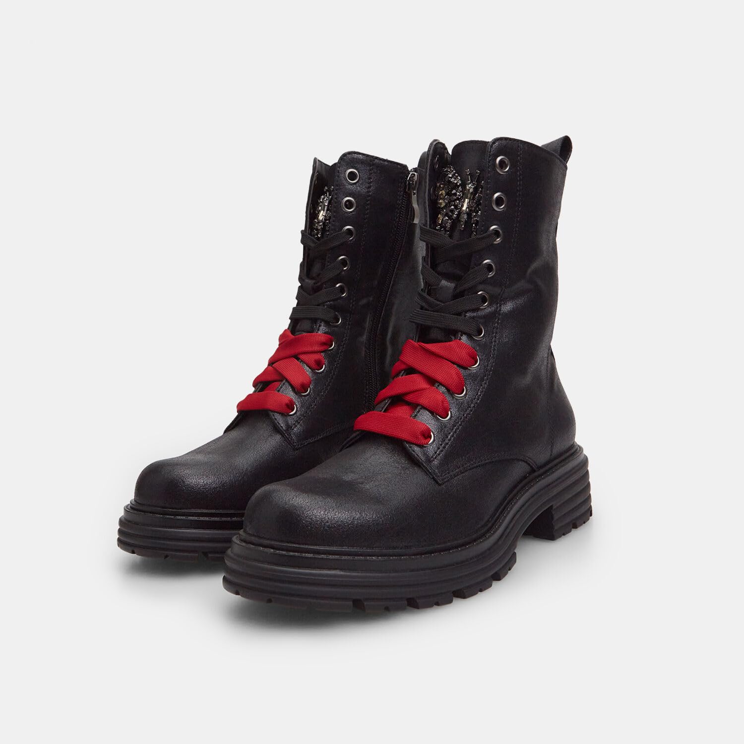 Bata bottines motardes femme à lacets confort