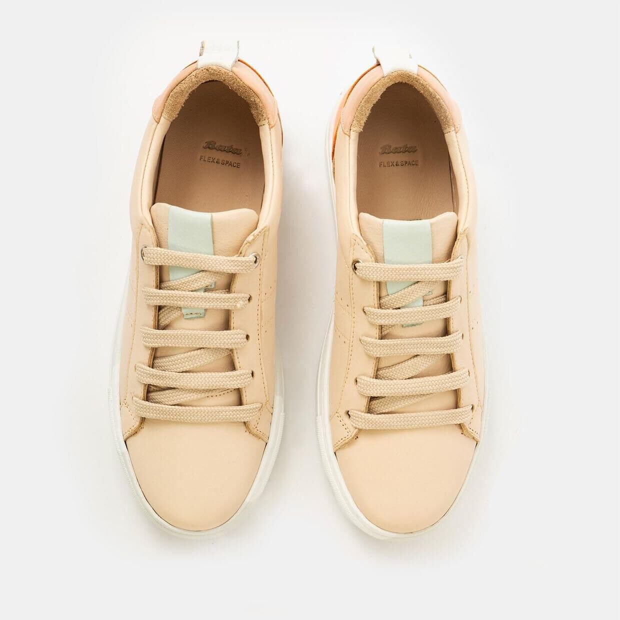 Bata sneakers cuir femme baskets loisirs confort