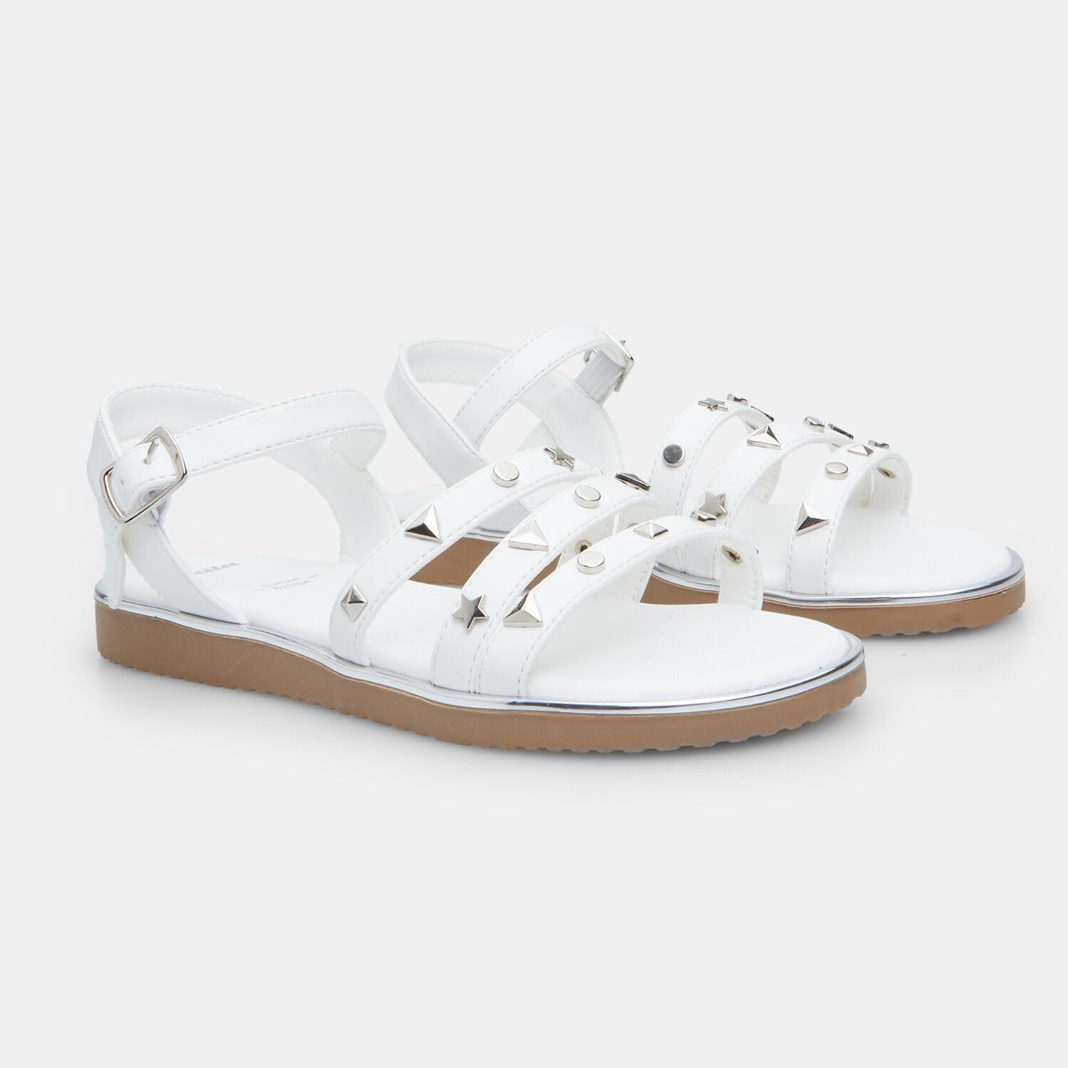 Bata Sandales fille clous dorés bride réglable