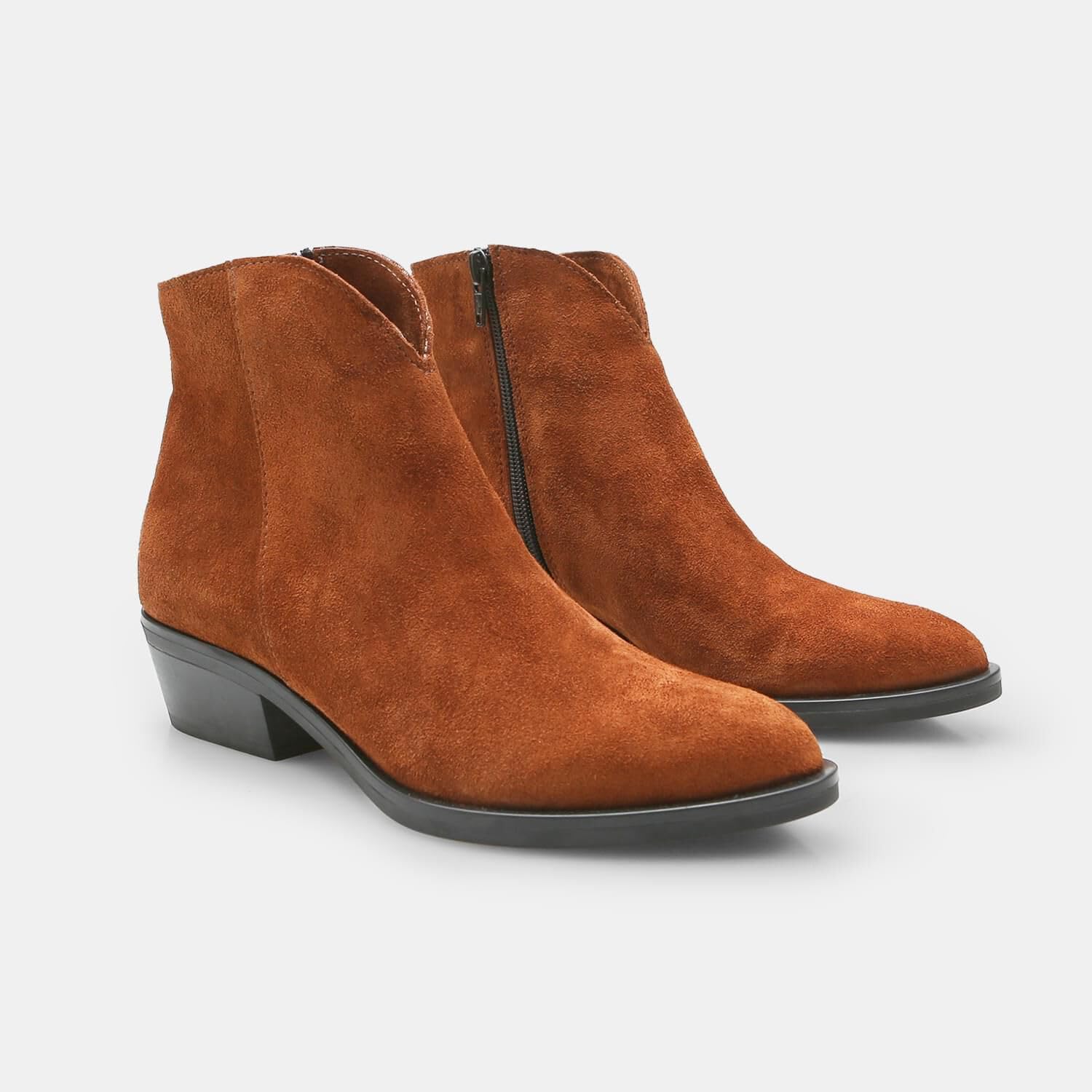 Bata Bottine cow-boy femme daim boots western quotidien