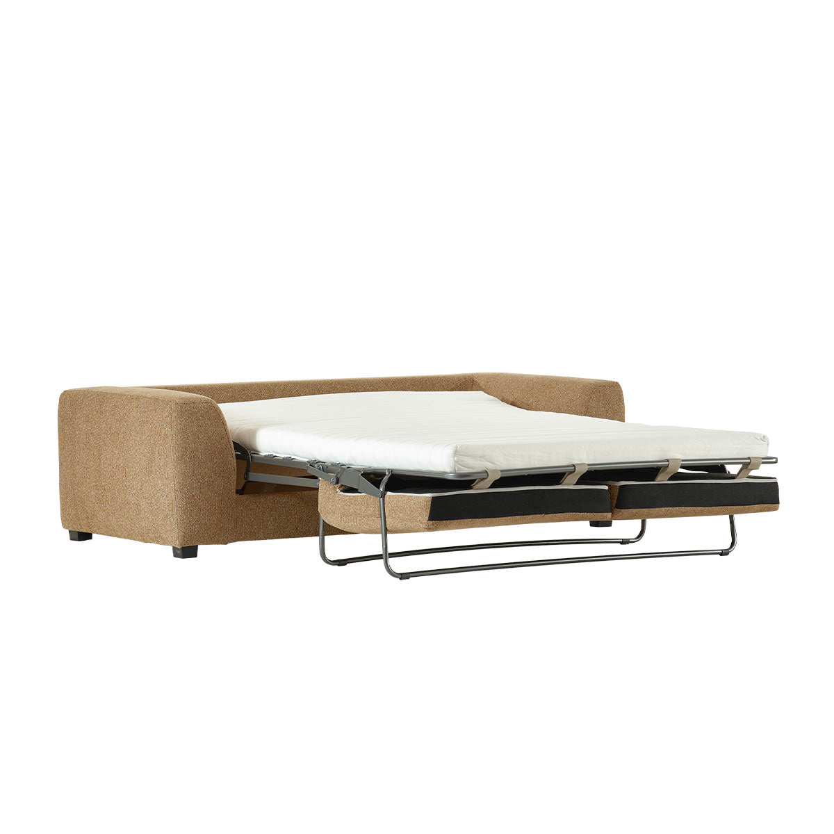 Berah Getah Edmond canapé convertible 3 places marron chiné