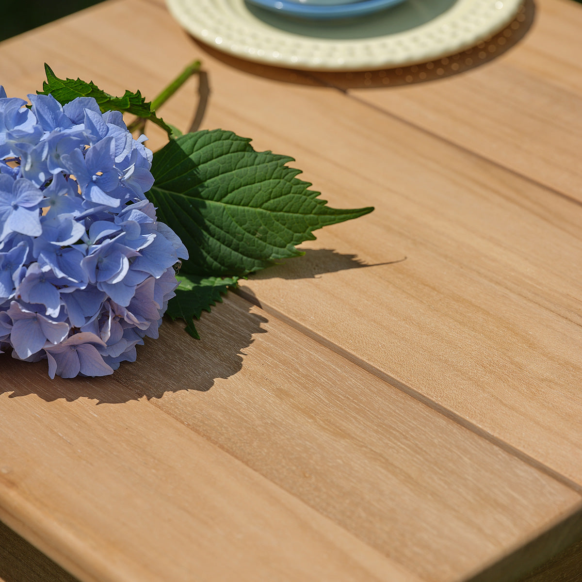 Berah Getah CALVI table appoint jardin teck 50x50 cm
