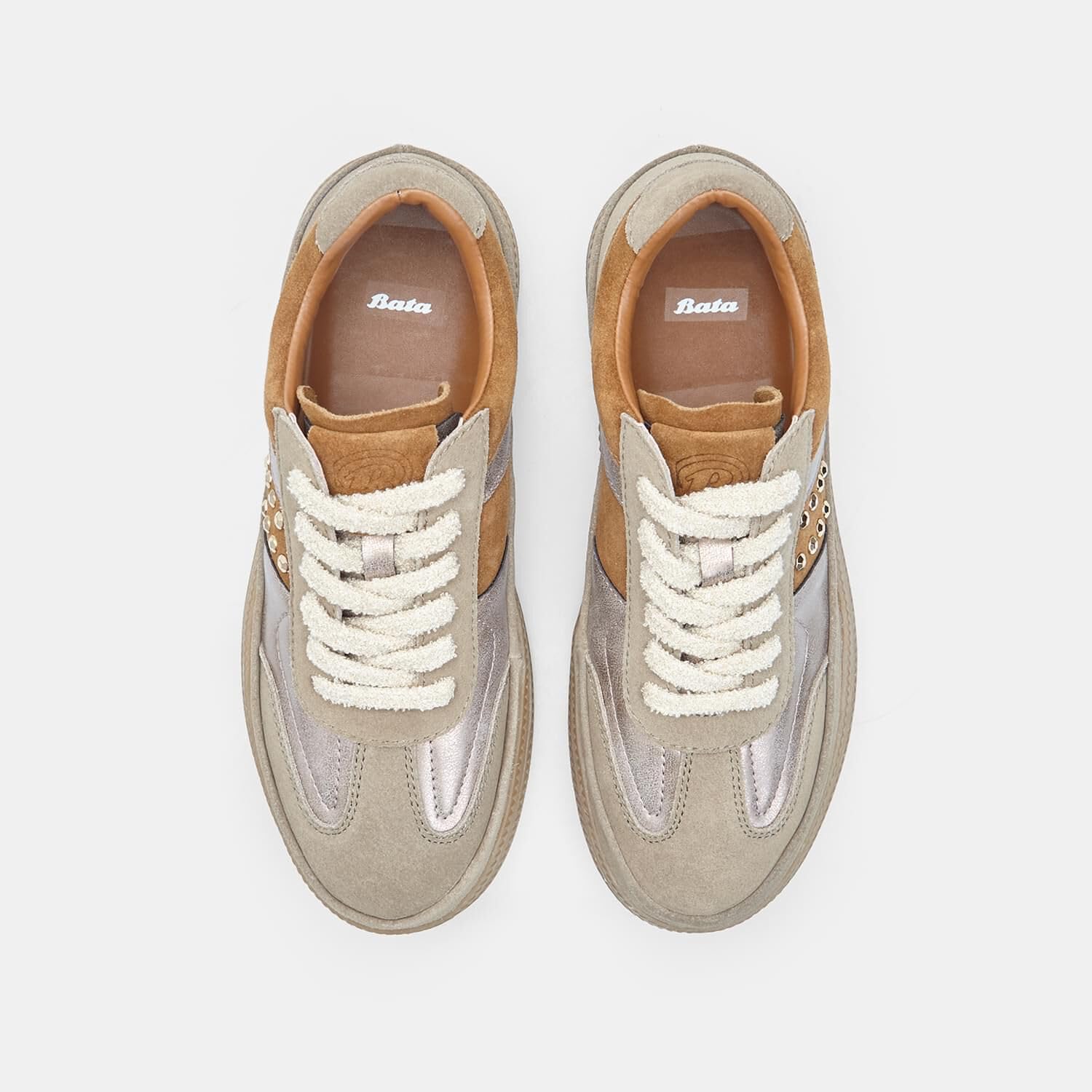 Bata Sneakers femme sneaker daim Tan