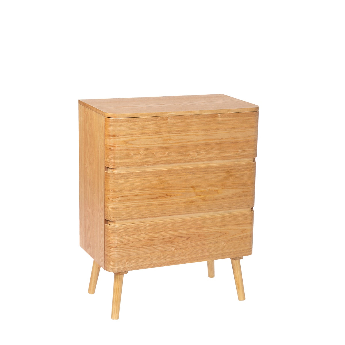 Andrea House Mueble commode bois moderne 3 tiroirs