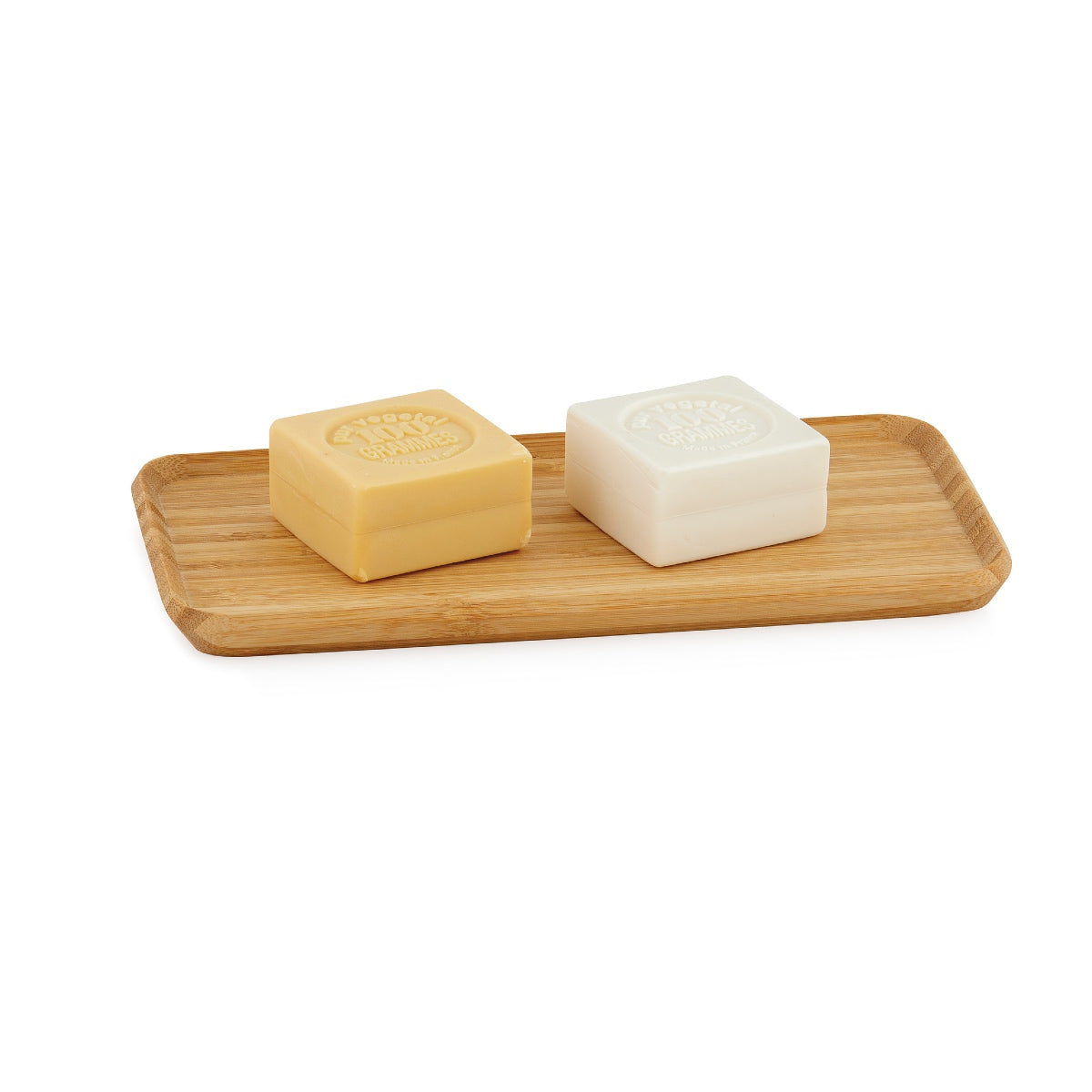 Andrea House Plateau bambou rectangulaire beige 24 cm