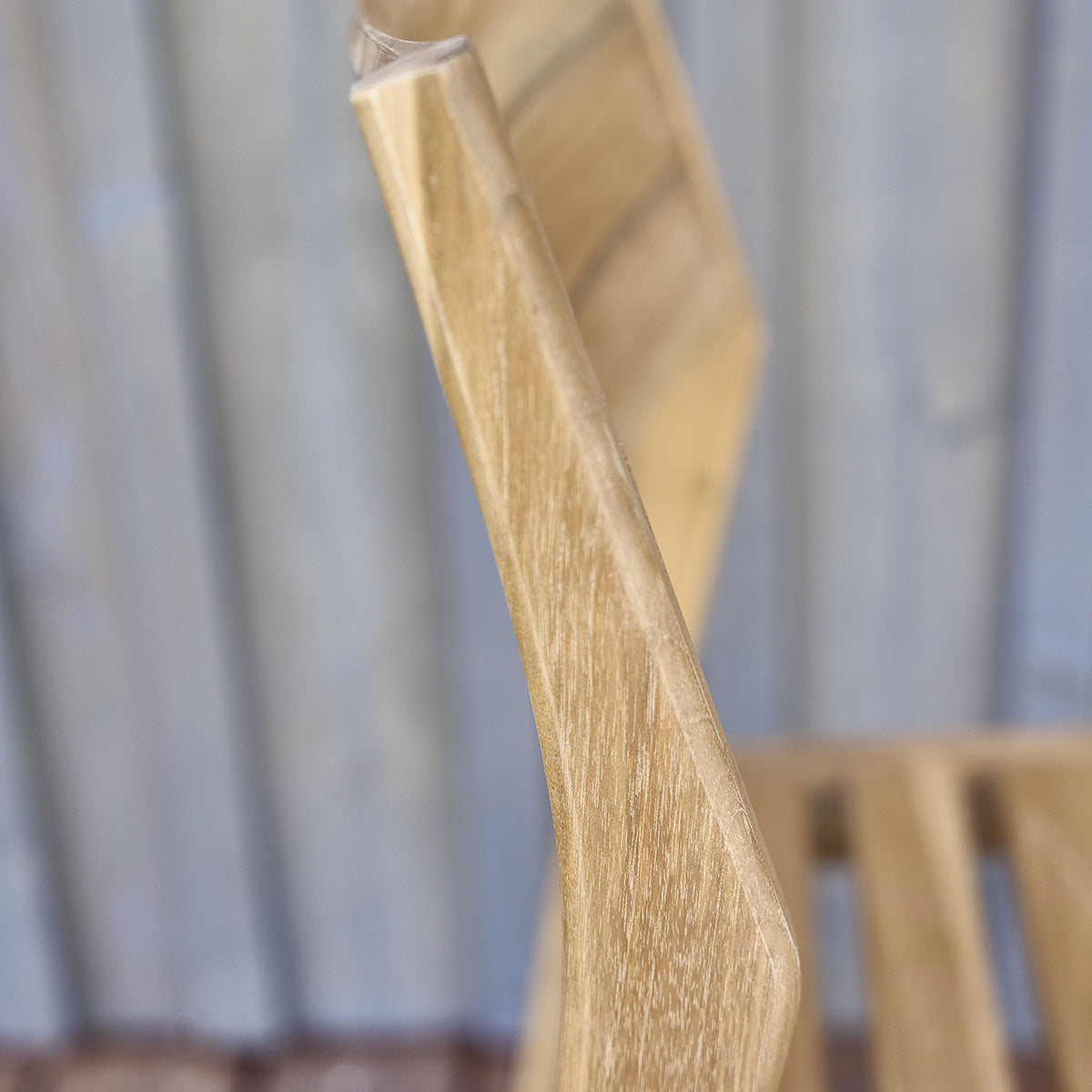 Berah Getah April chaise de jardin teck massif empilable