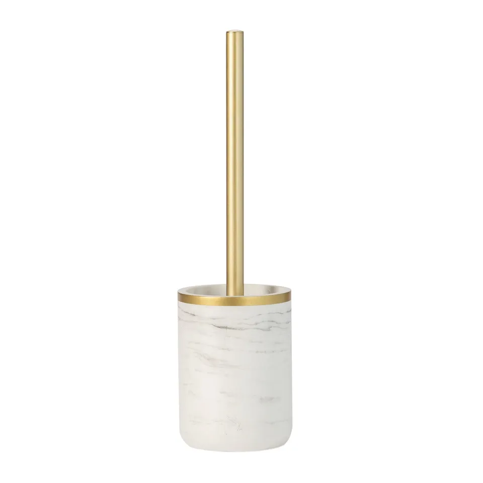 Andrea House Bain brosse WC blanc marbré
