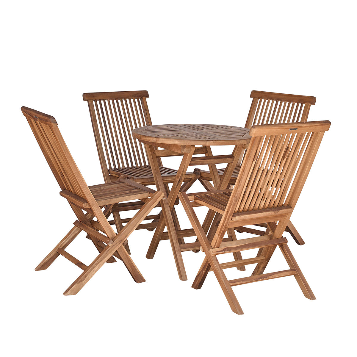 Berah Getah Bali salon de jardin teck 4 pers table 70 cm