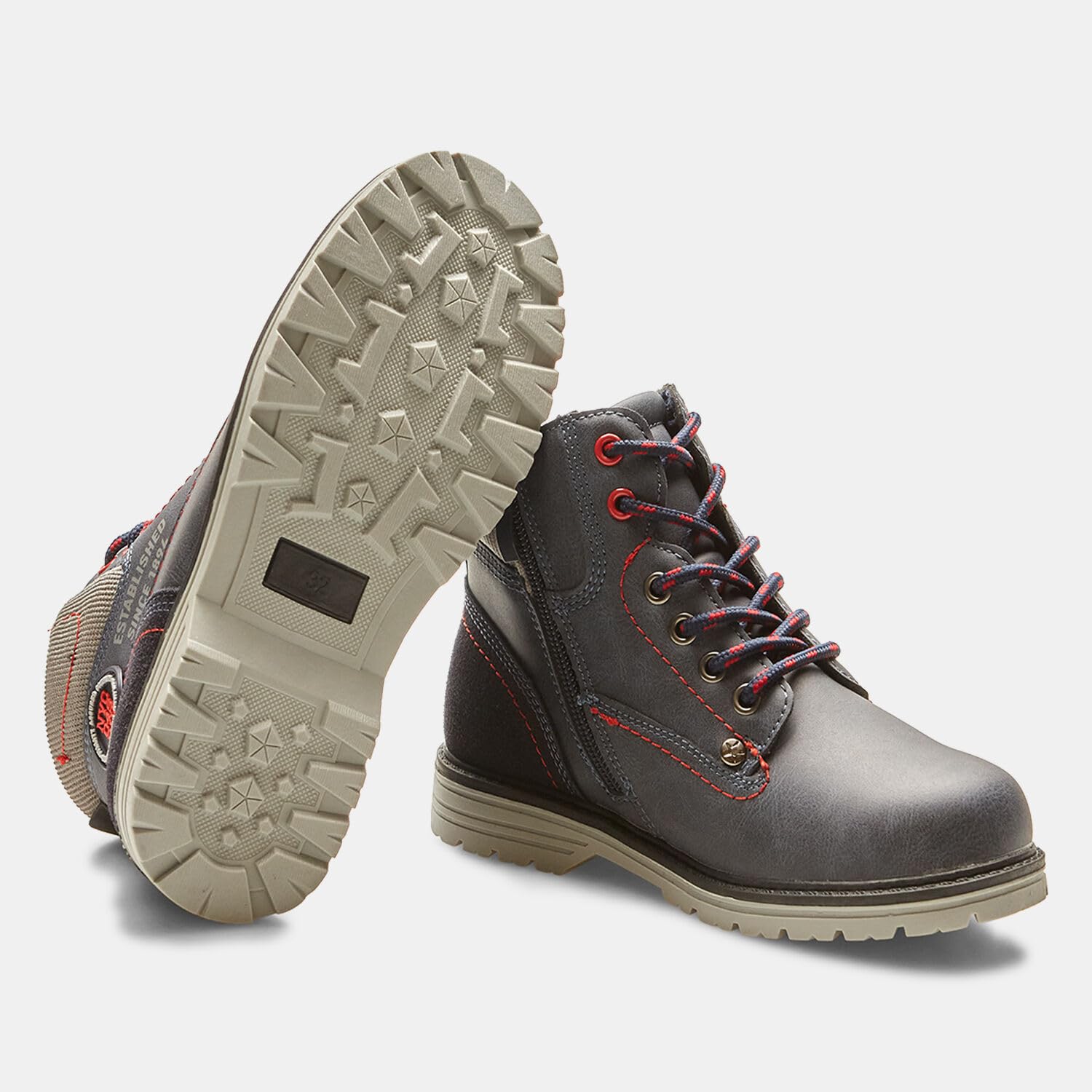 Bata Bottines garçon effet cuir montantes