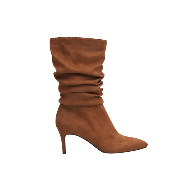 Bata bottes femme daim bouclées talon aiguille