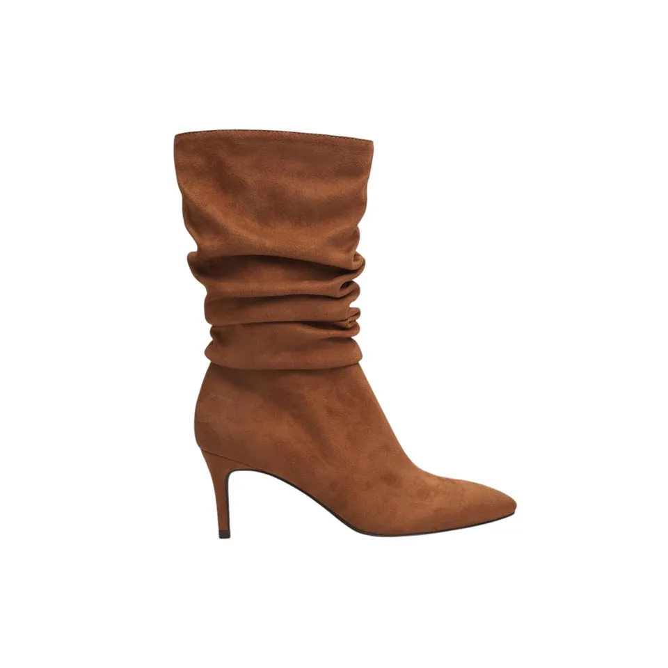 Bata bottes femme daim bouclées talon aiguille