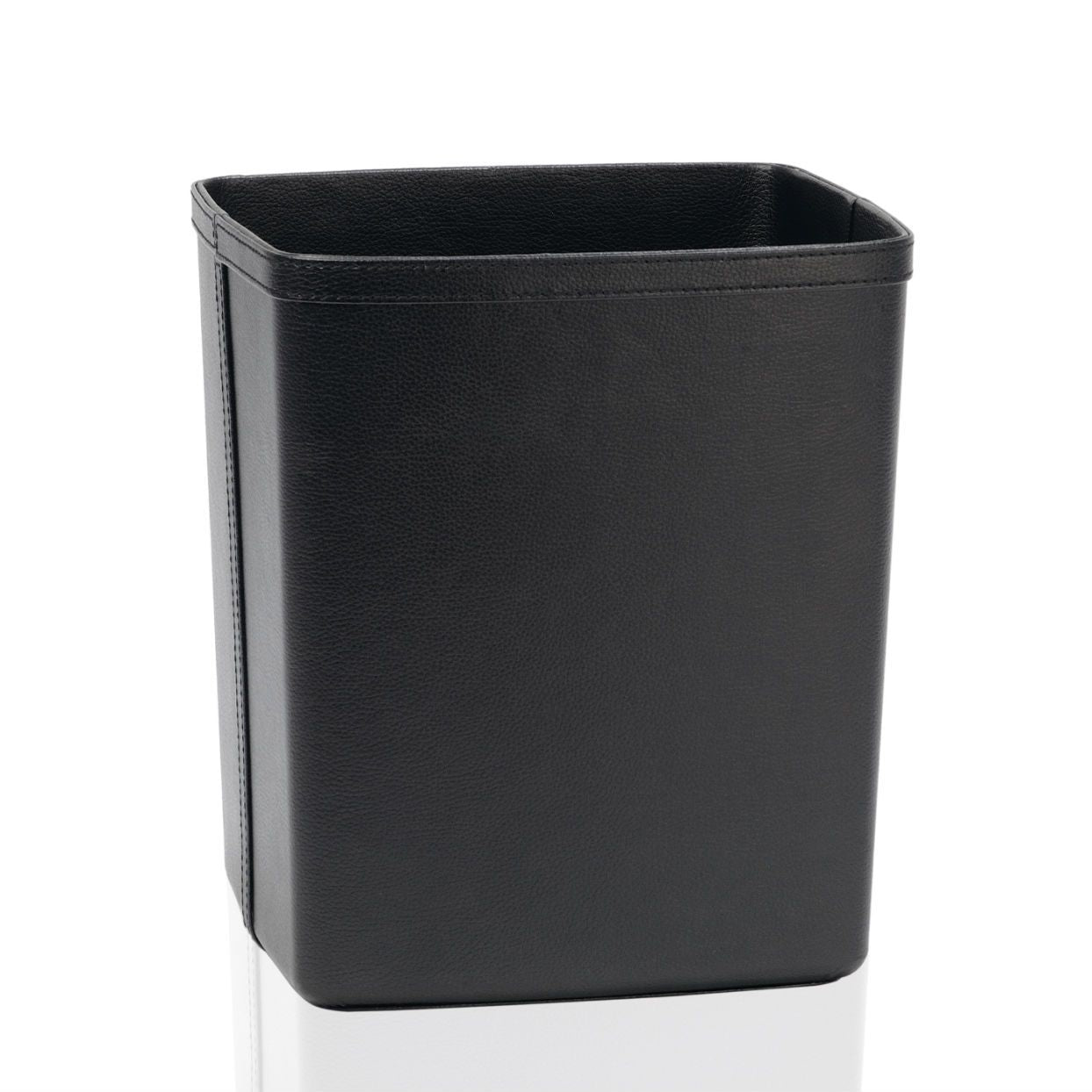 Andrea House Baño corbeille bureau noire effet cuir