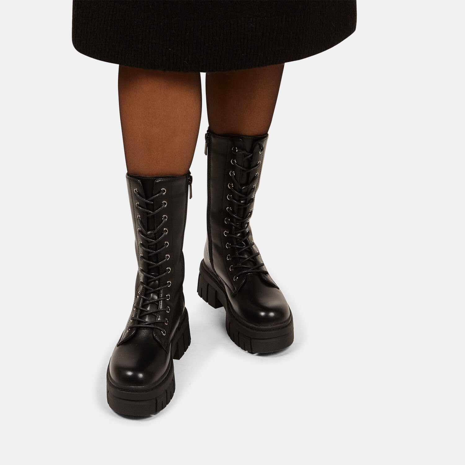 Bata Boots femme montantes effet cuir - bottes hiver