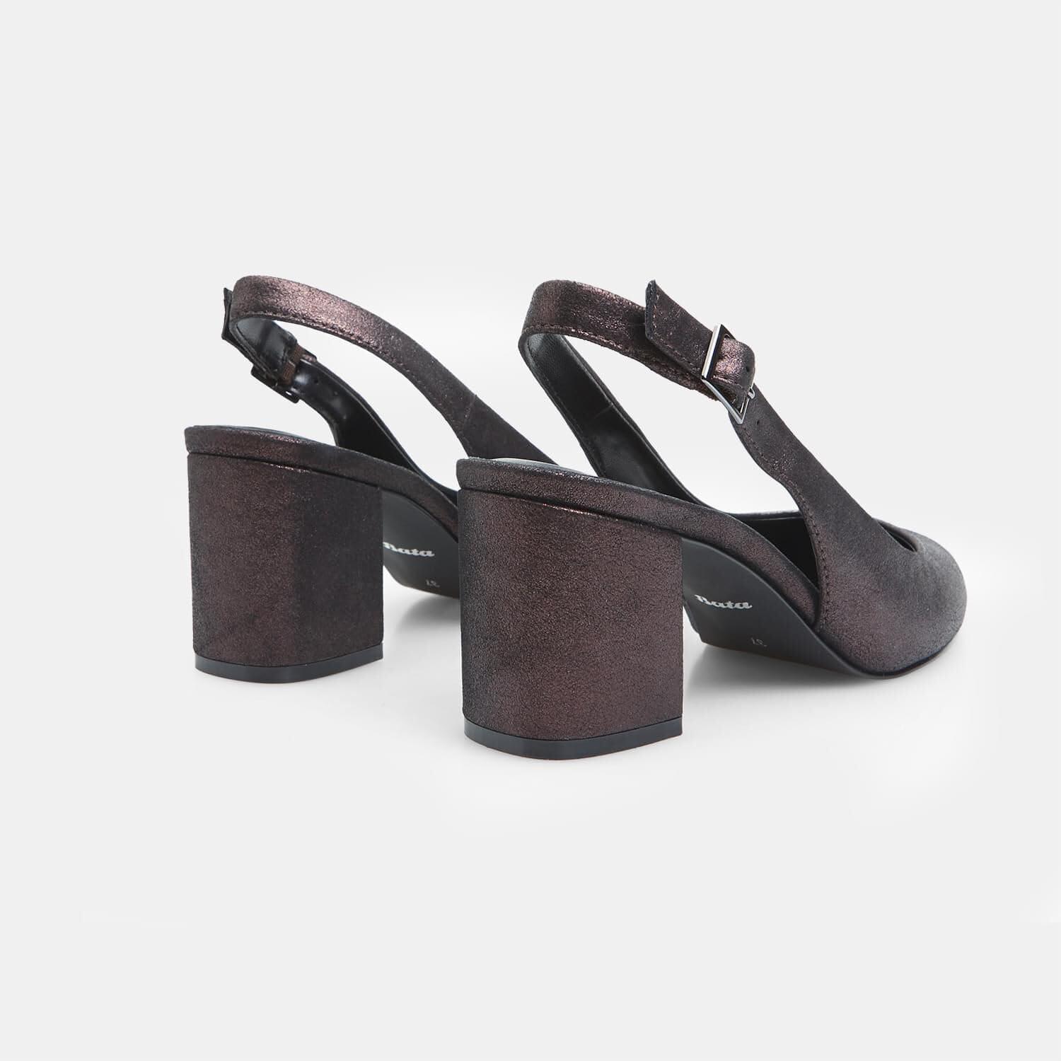 Bata Slingback cuir femme escarpins à talons