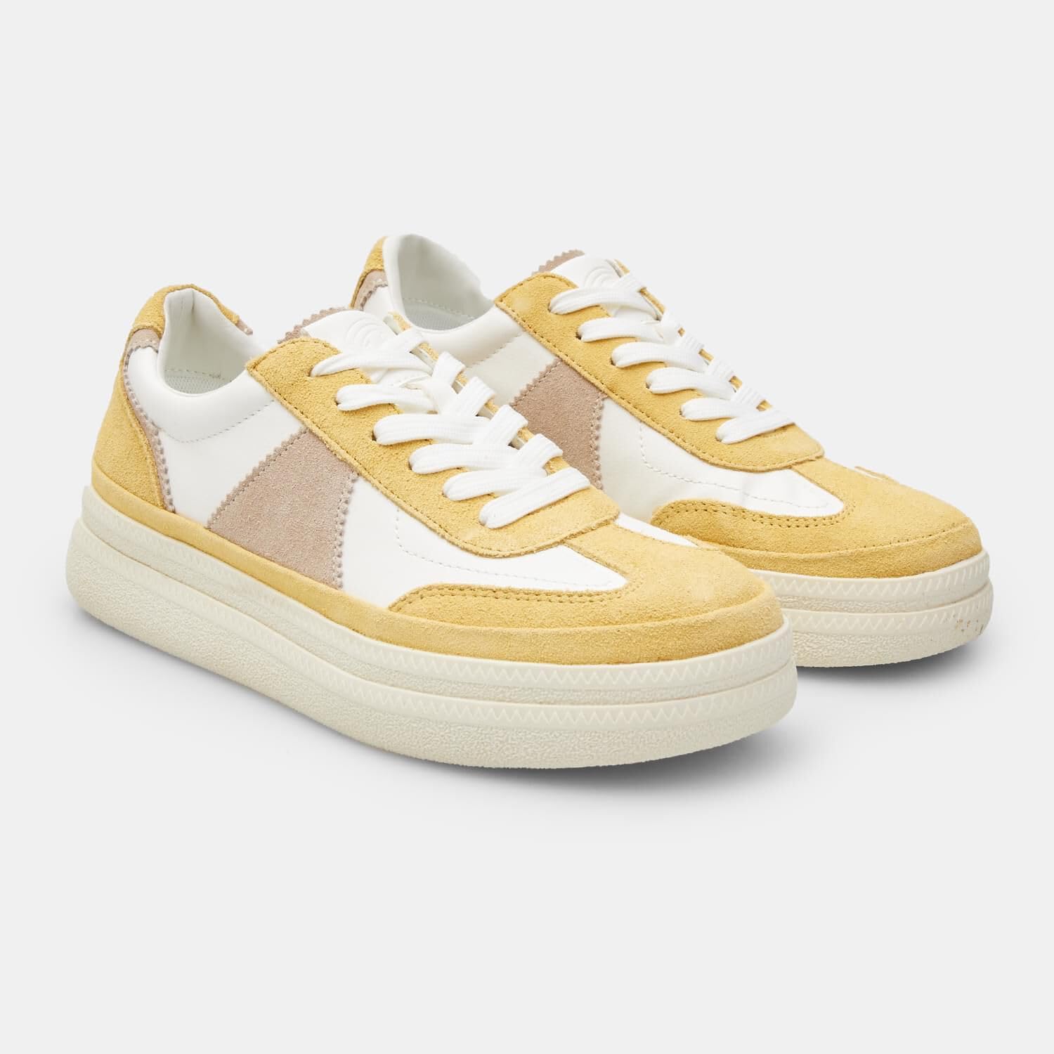 Bata Sneakers Femme Daim Jaune 36 EU Confort