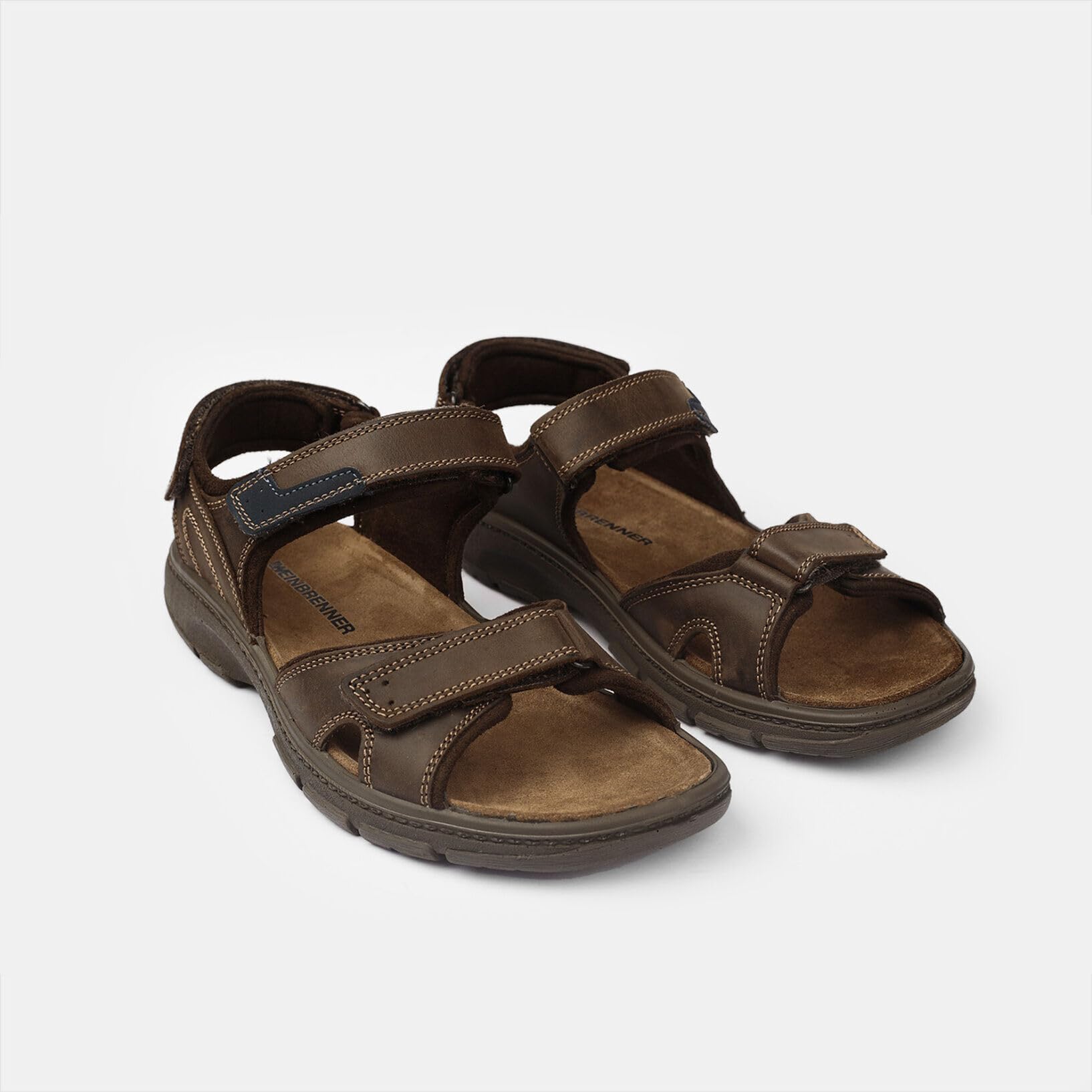 Bata Weinbrenner sandales homme nubuck marron