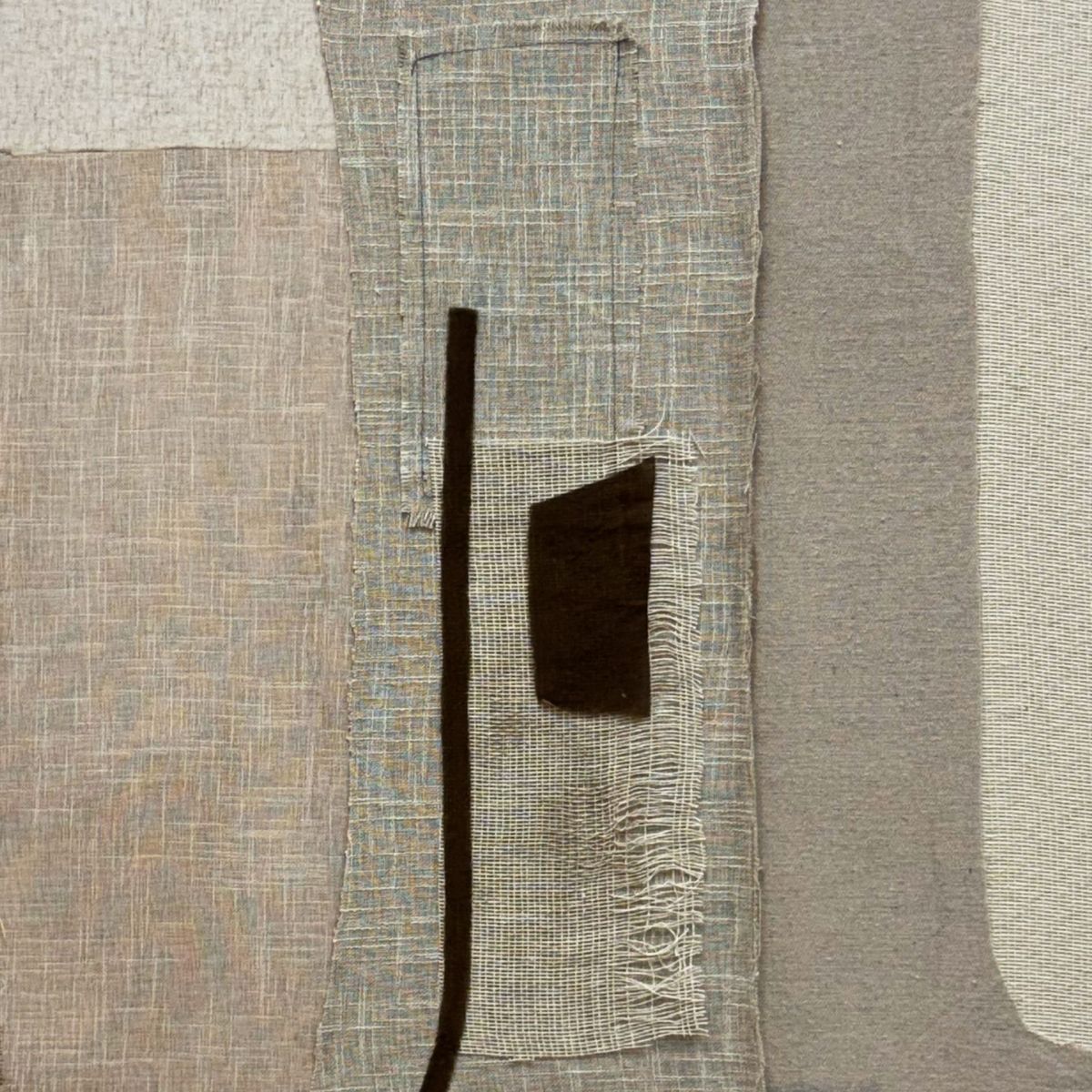 Andrea House Papúa tableau abstrait beige marron 80x100 cm