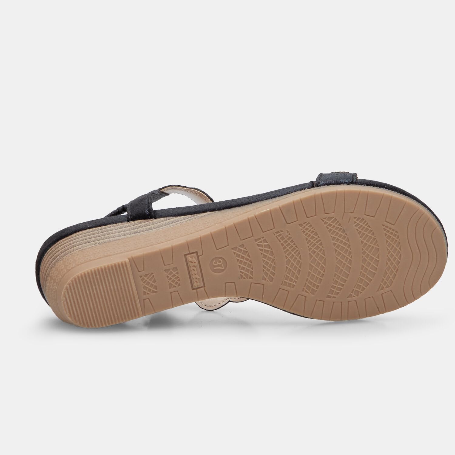 Bata Sandales Femme Compensées 5 cm Talon Confort