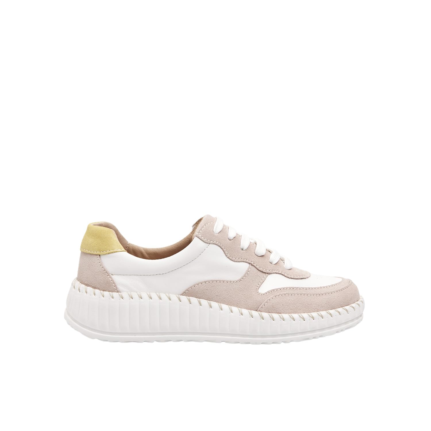 Bata Sneakers Femme Cuir et Daim Blanc 38