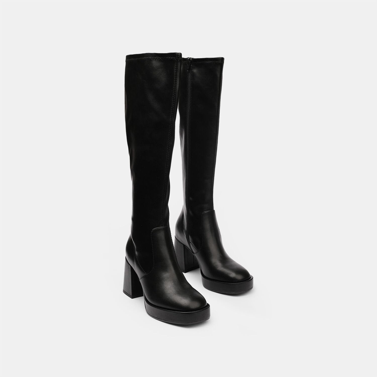 Bata Bottes femme à talon large bottes plateau souples